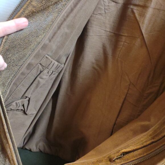 Men's Vintage Bomber Flight Jacket Size  Tall Large **Read** - Picture 4 of 12